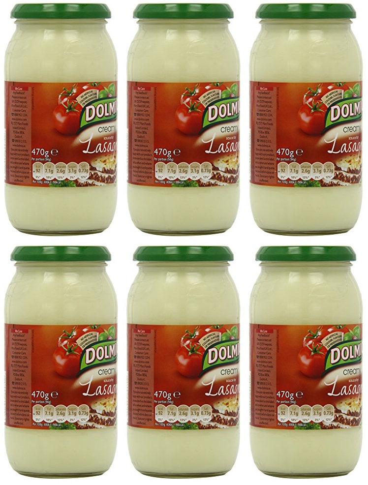 6 x Dolmio Lasagne Creamy White Sauce 470G