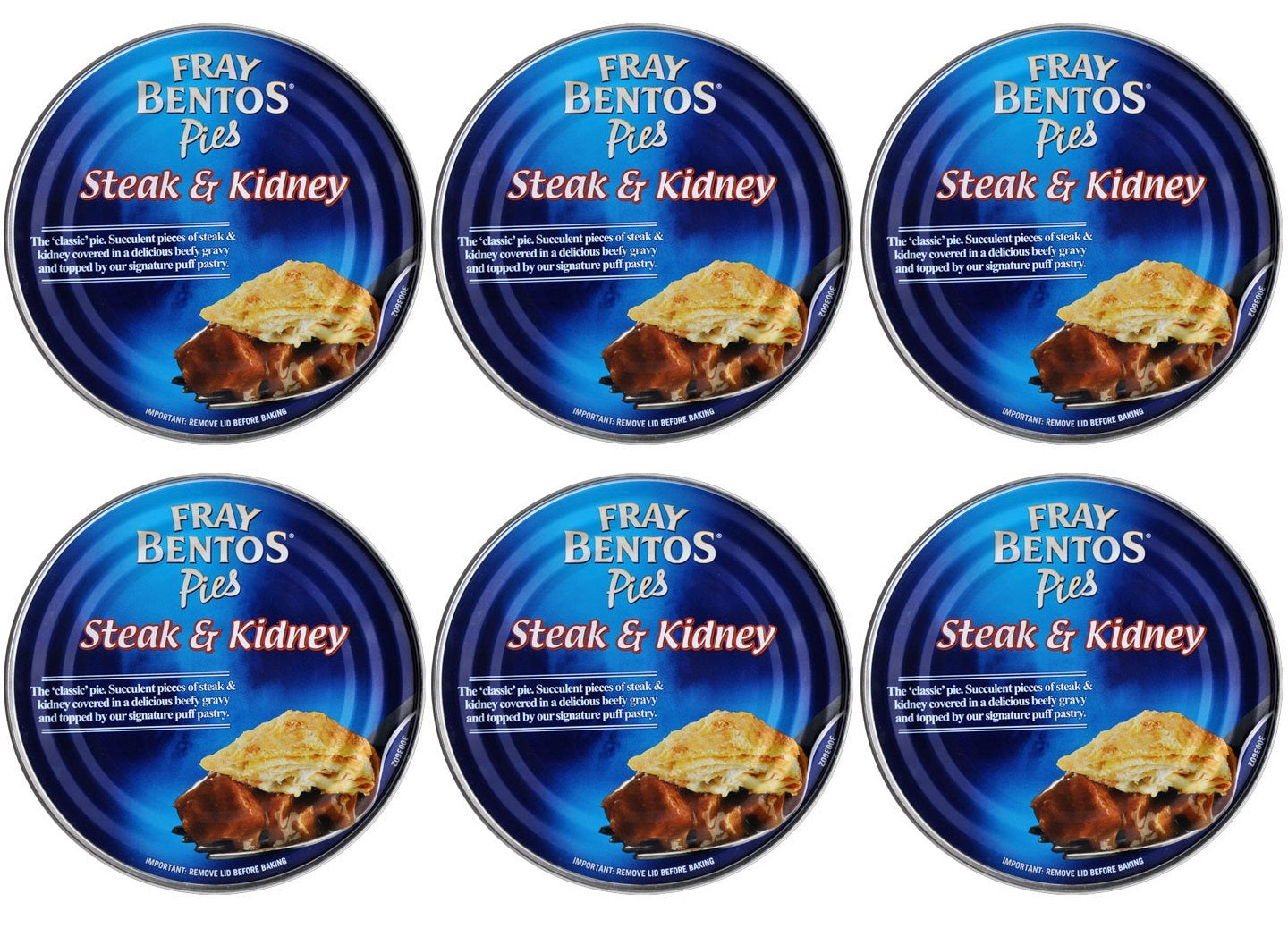 6 x Fray Bentos Steak & Kidney 425G