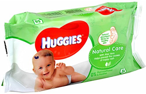 10 x Huggies® Natural Care Baby Wipes - 1 Pack Of 56 Wipes