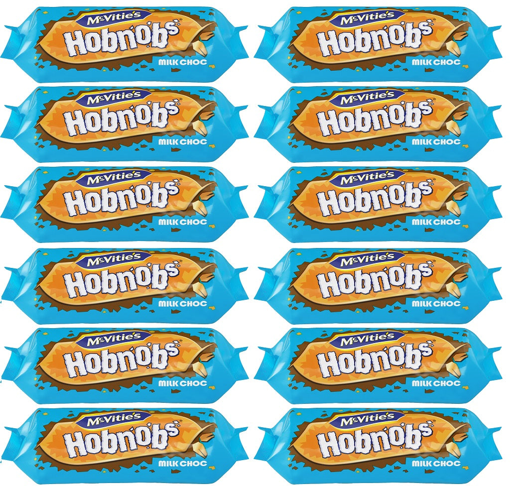 12 x Mcvitie's Hobnobs Milk Chocolate Biscuits 262G