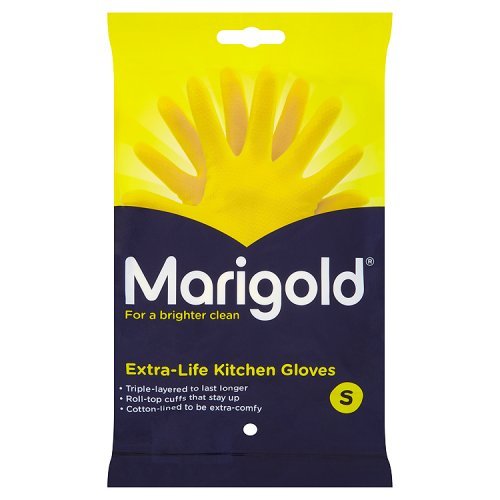 6 x Marigold Extra-Life Kitchen Gloves S