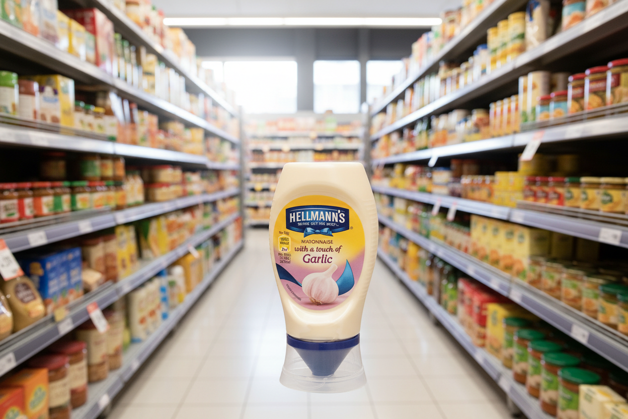 8 x Hellmann's  Mayonnaise Roasted Garlic 250 Ml