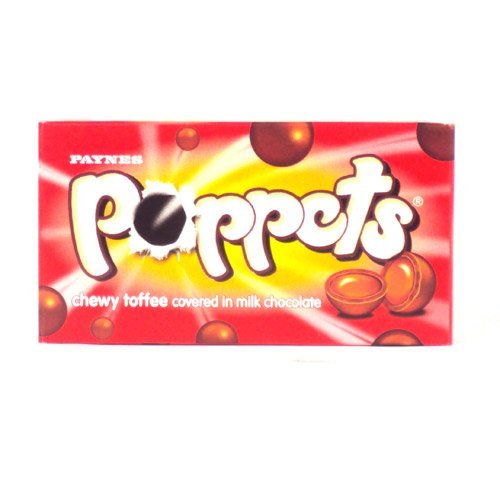 36 x Poppets Chewy Toffee Covered In Milk Chocolate 39G