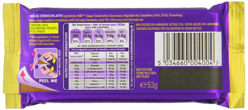 48 x Cadbury Dairy Milk Chocolate Bar 53G