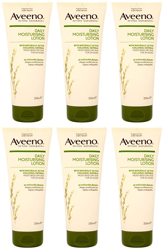 6 x Aveeno Daily Moisturising Body Lotion 200Ml