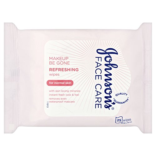 6 x Johnsons Make-Up Be Gone 5-In-1 Refreshing Cleansing Wipes 25 Wipes