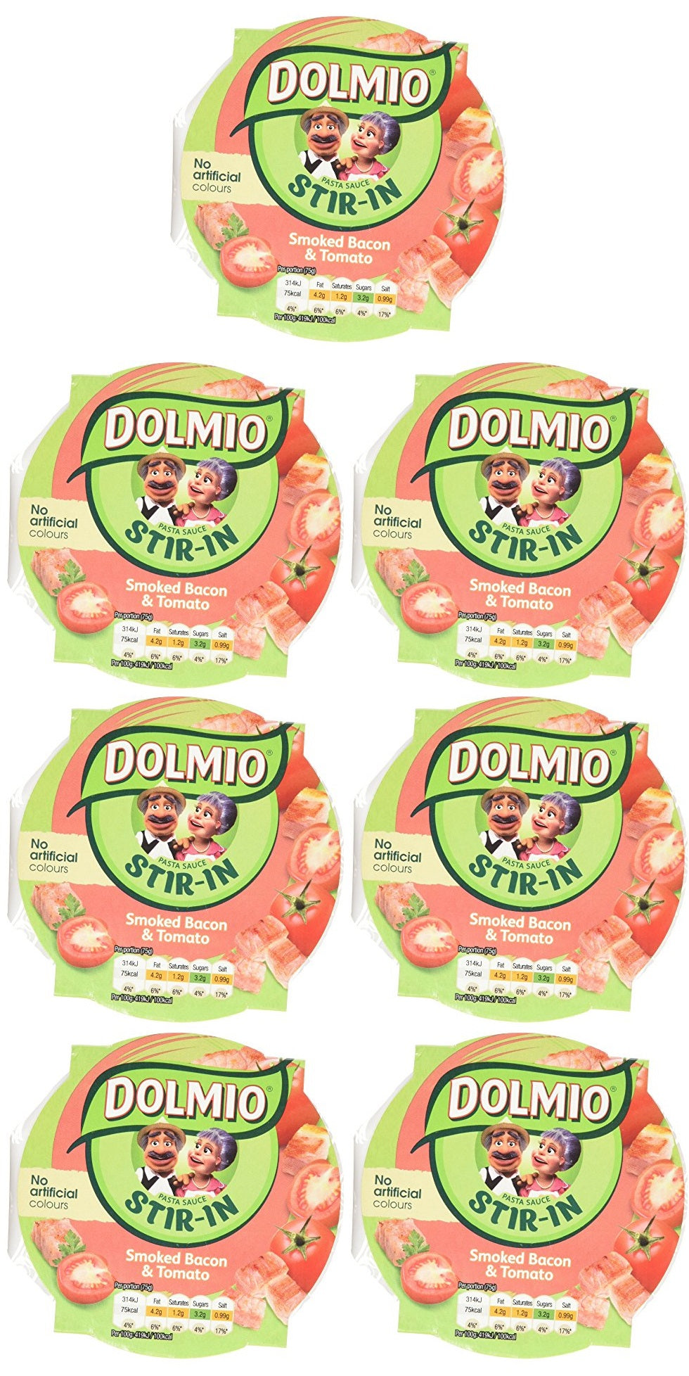 7 x Dolmio Stir In Bacon And Tomato Pasta Sauce 150G