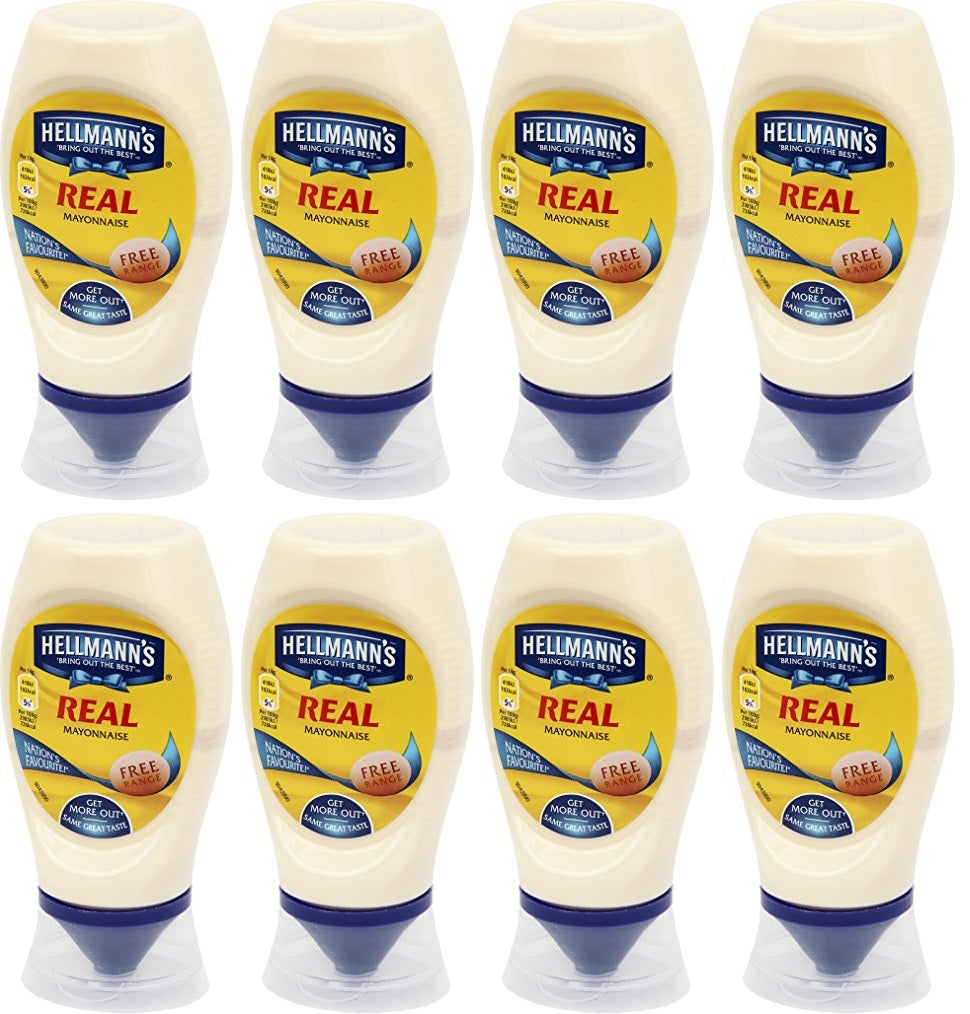 8 x Hellmann's  Mayonnaise Real 250 Ml