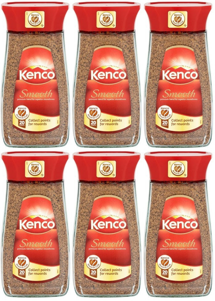 6 x Kenco Smooth Instant Coffee 200G