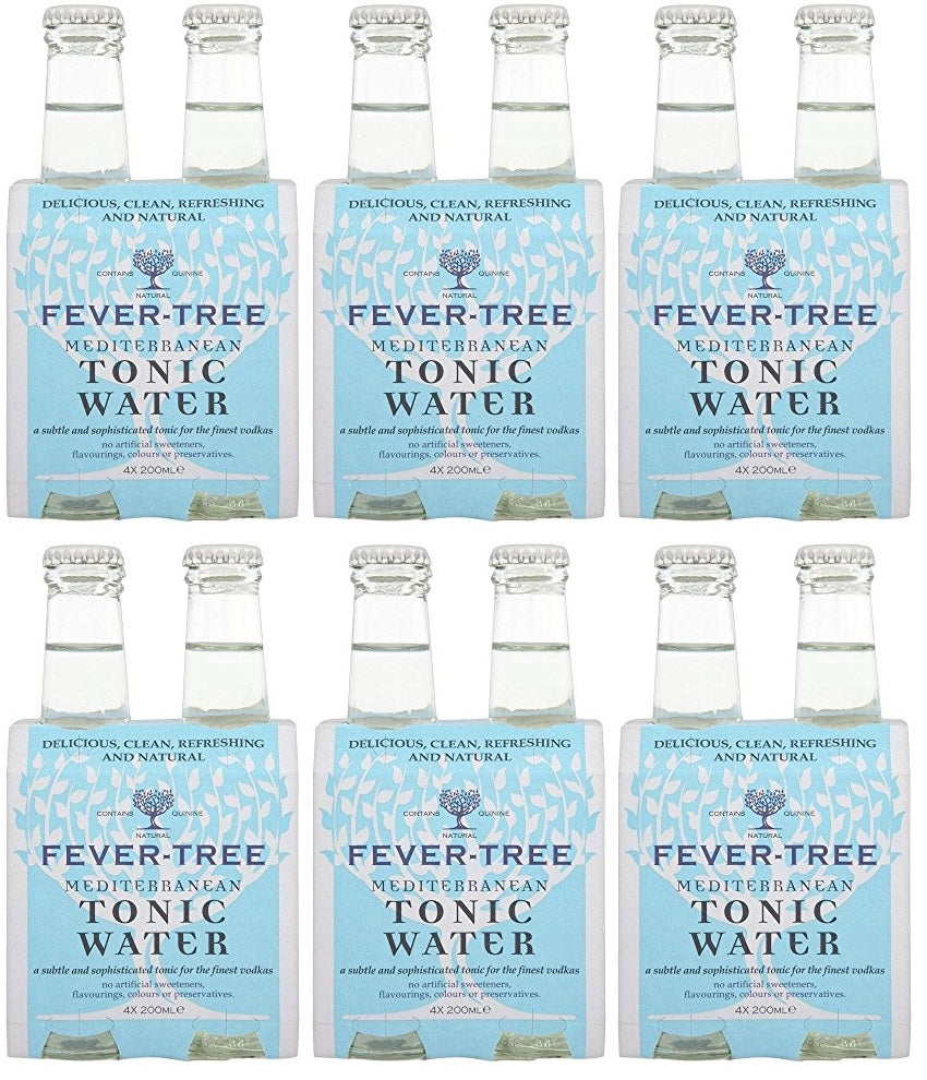 6 x Fever-Tree Mediterranean Tonic Water 4 X 200Ml