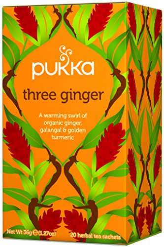 4 x Pukka Organic Three Ginger Herbal Tea 20S