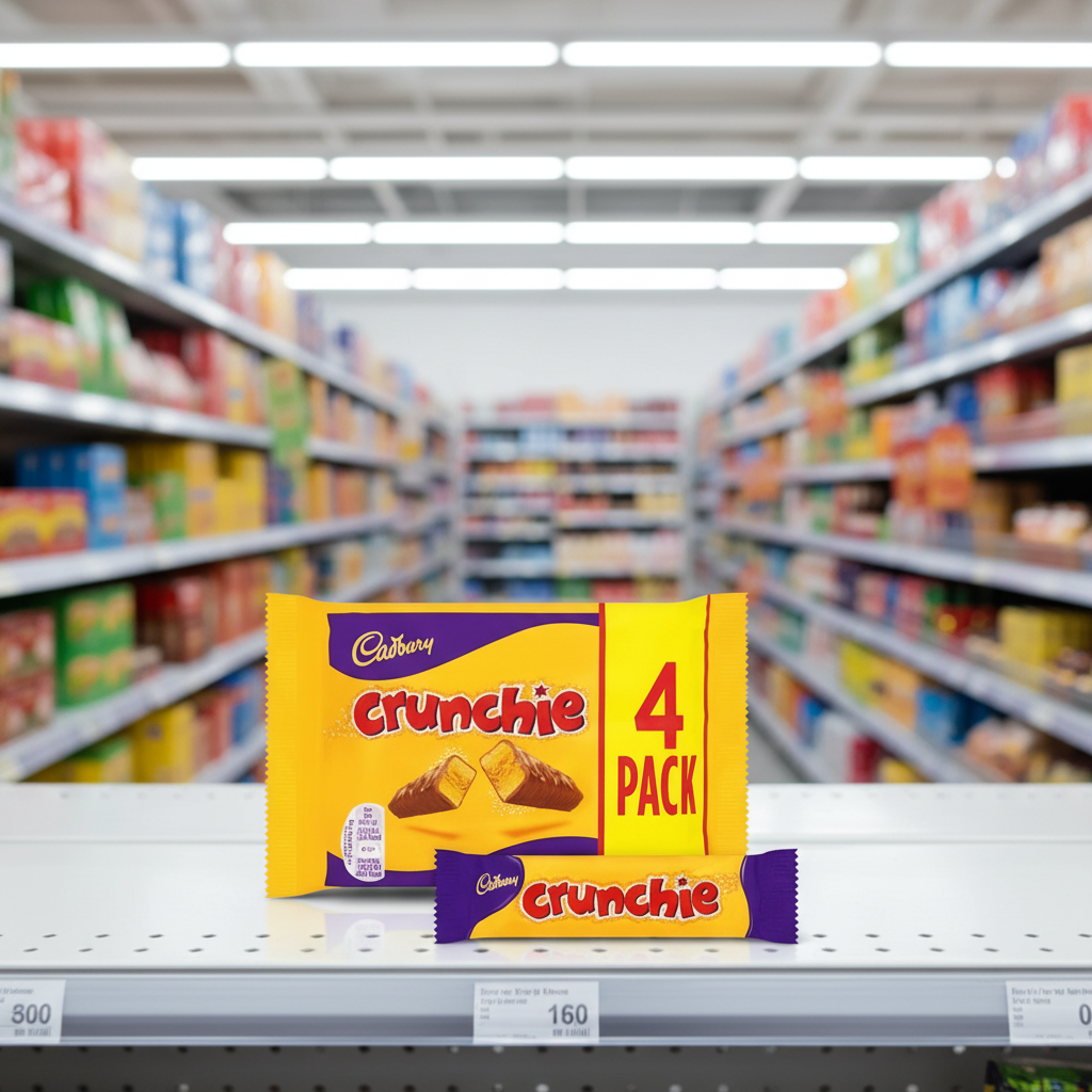 10 x Cadbury Crunchie Bars 4 X 26.1G (104.4G)