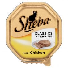 22 x Sheba Classics Cat Tray With Chicken In Terrine 85G