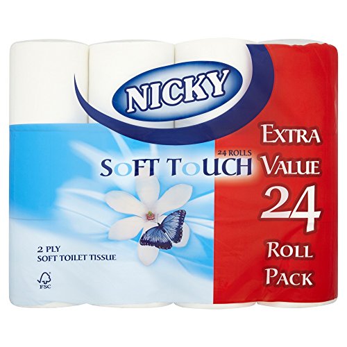 Nicky Soft Touch Toilet Tissue 24 Rolls