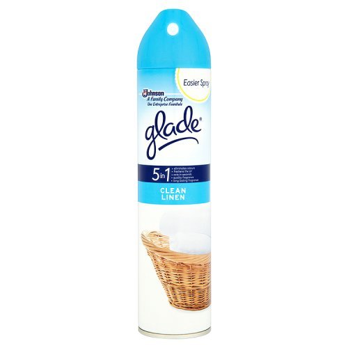 12 x Glade 5 In 1 Clean Linen Air Freshener 300Ml