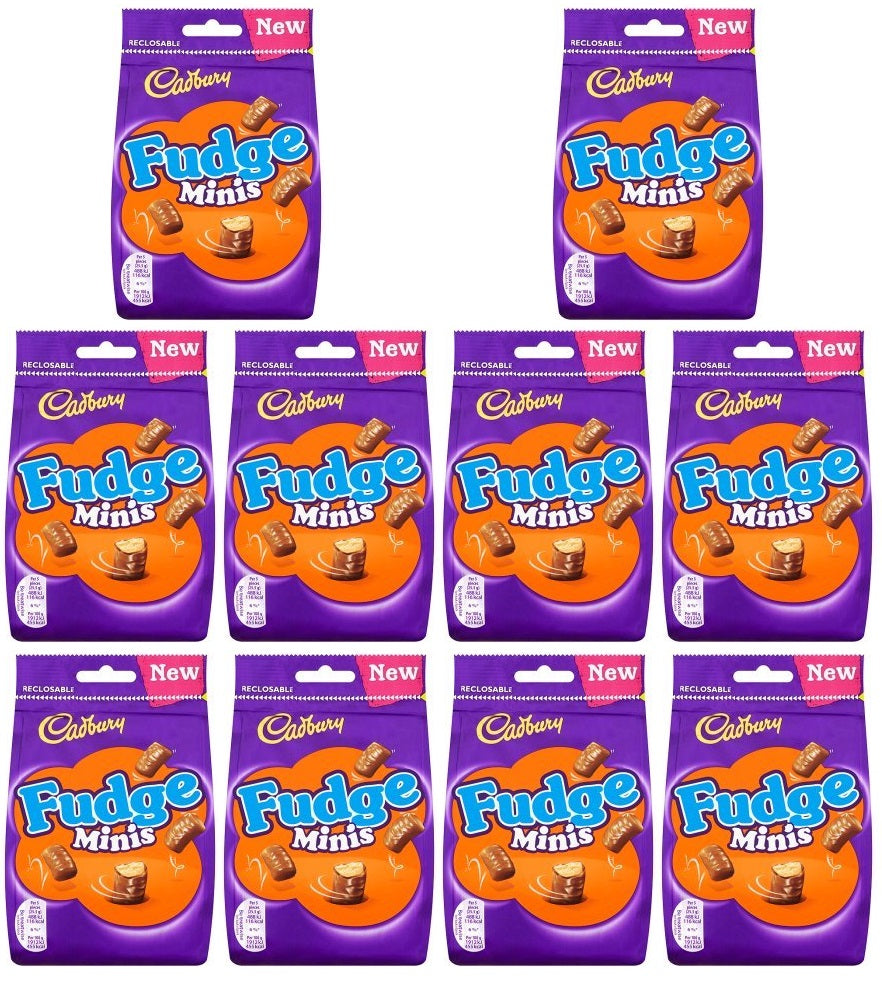 10 x Cadbury Fudge Minis 120G