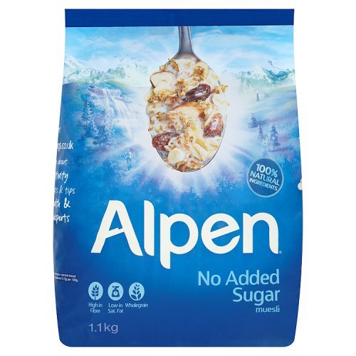 6 x Alpen Muesli No Added Sugar 1.1Kg