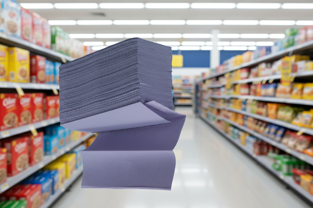 3000 x Hand Towel Blue Z Fold