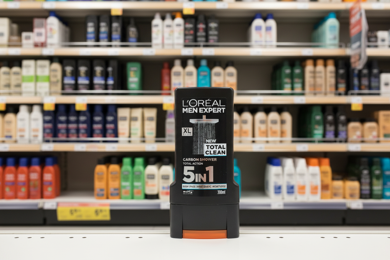 6 x L Oreal Men Expert Total Clean Shower Gel 300Ml