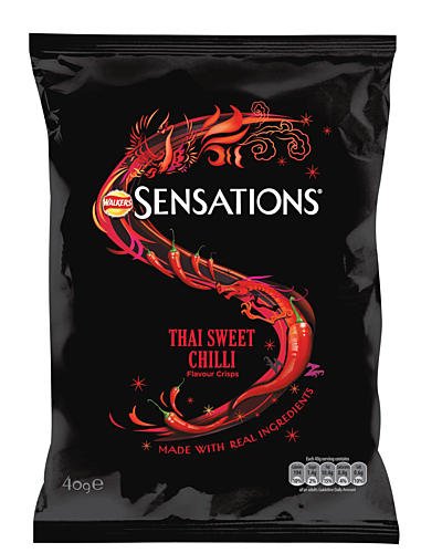 32 x Walkers Sensations Thai Sweet Chilli Crisps 40G