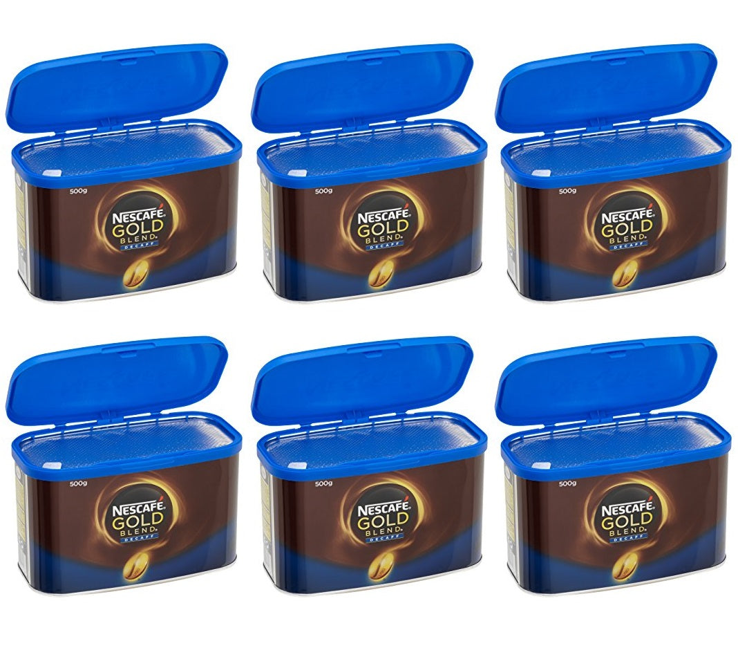 6 x Nescafé Gold Blend Decaff 500G