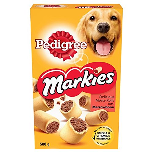 12 x Pedigree Markies Adult Dog Treats Marrowbone Biscuits 500G