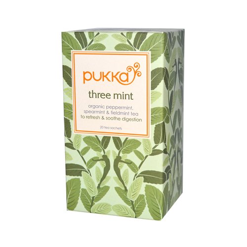 4 x Pukka Organic Three Mint Herbal Tea 20 S