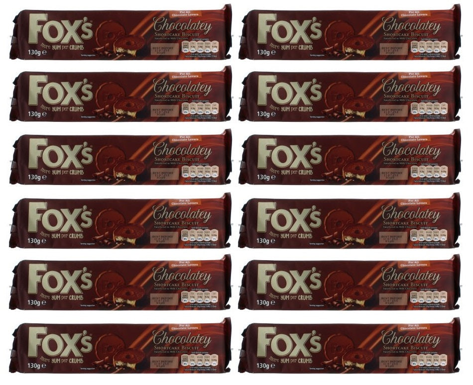 12 x Fox's Fabulous Chocolatey Milk Chocolate Rounds 130G