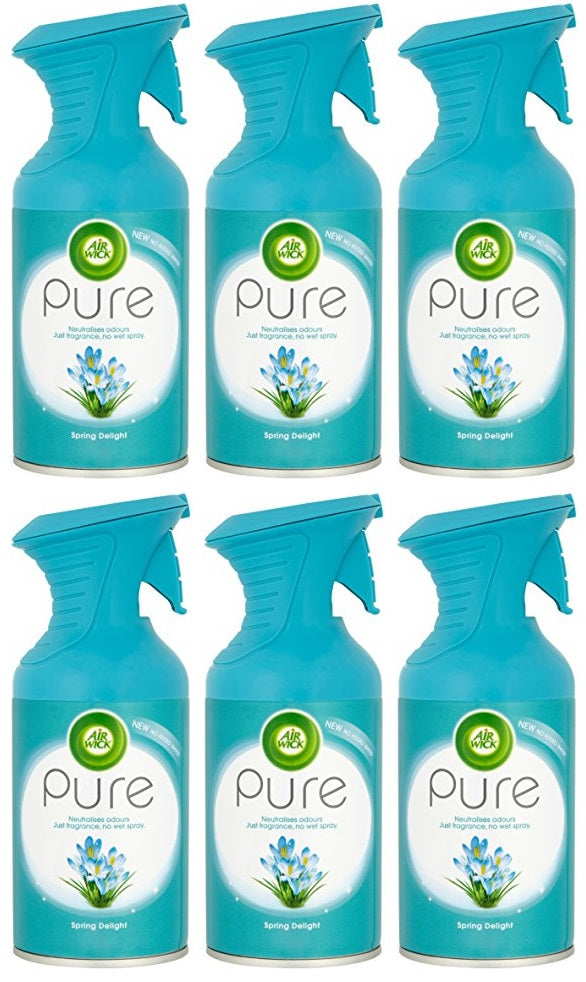 6 x Air Wick Pure Spring Delight 250Ml