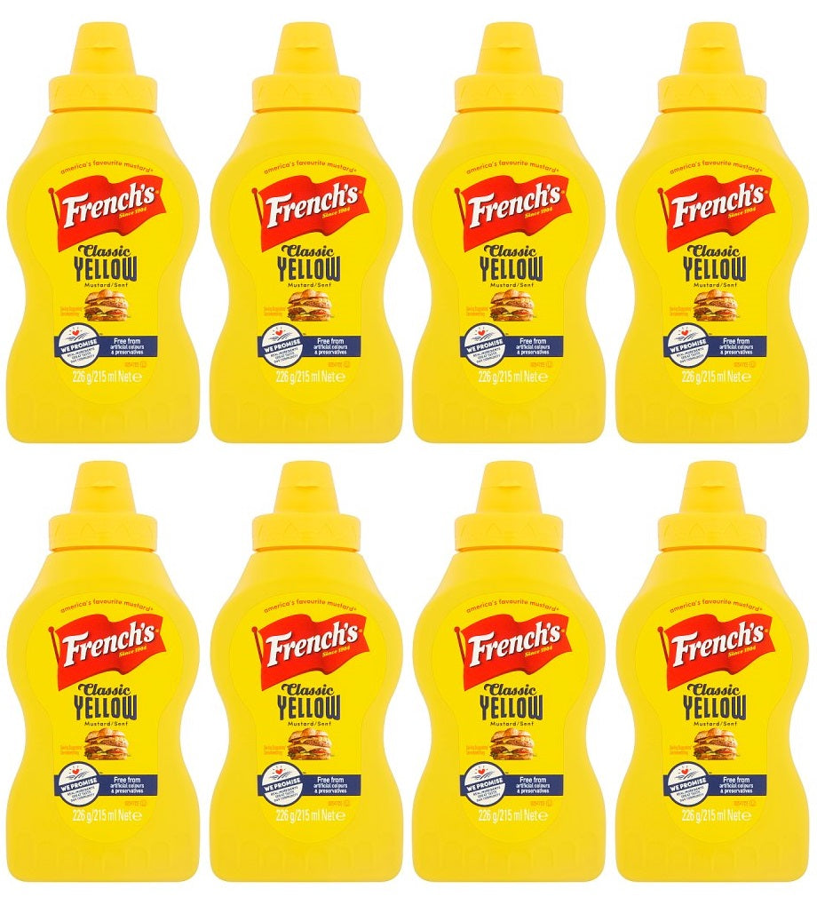 8 x French's Classic Yellow Mustard 226G