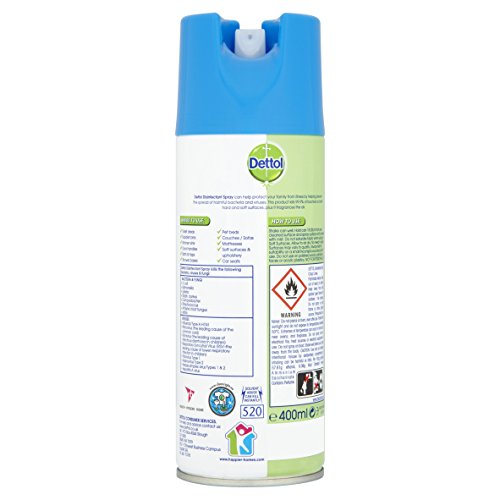 6 x Dettol All-In-One Disinfectant Spray Crisp Linen 400Ml