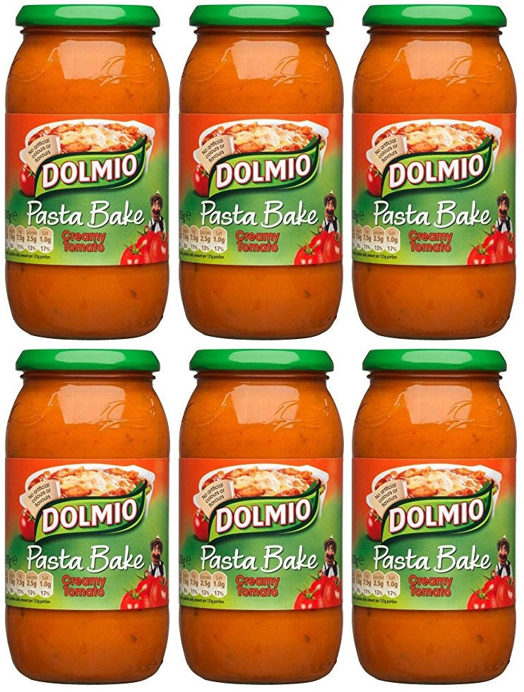 6 x Dolmio Pasta Bake Creamy Tomato Pasta Sauce 500G