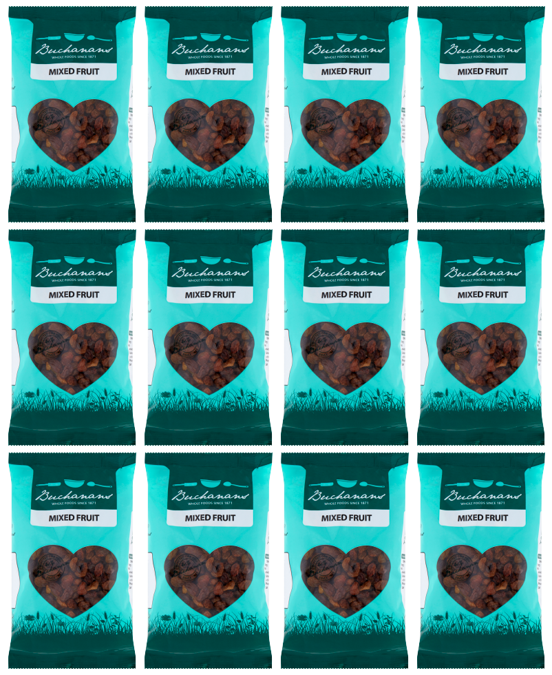 12 x Buchanan Dried Mixed Fruit 375G