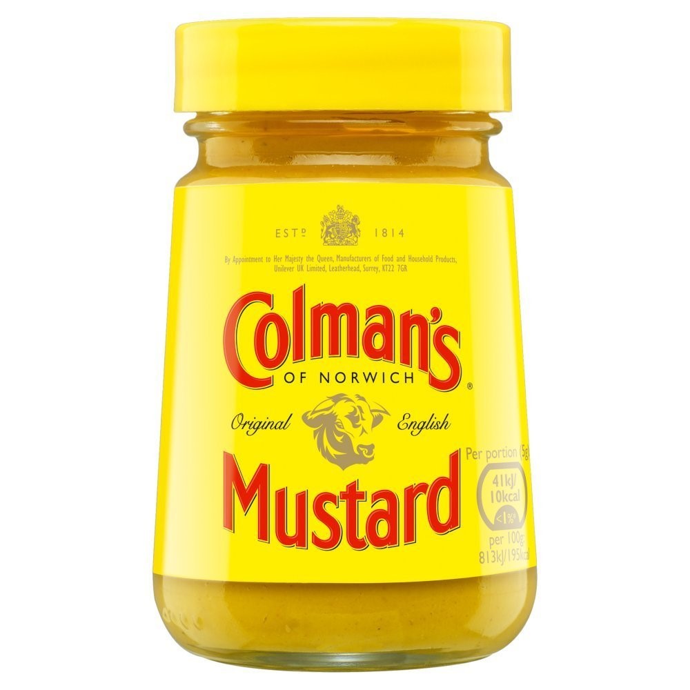 8 x Colman's  Mustard Original English 100 G