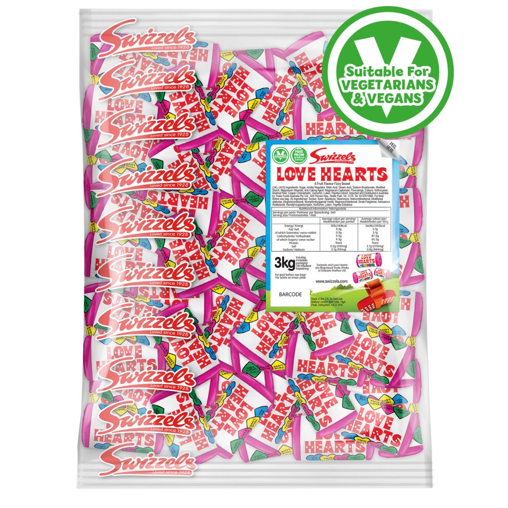 2 x Swizzels Love Hearts Mini Rolls