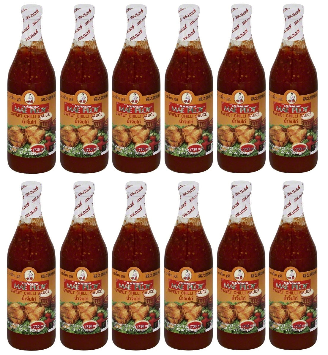 12 x Mae Ploy Sweet Chilli Sauce 920G