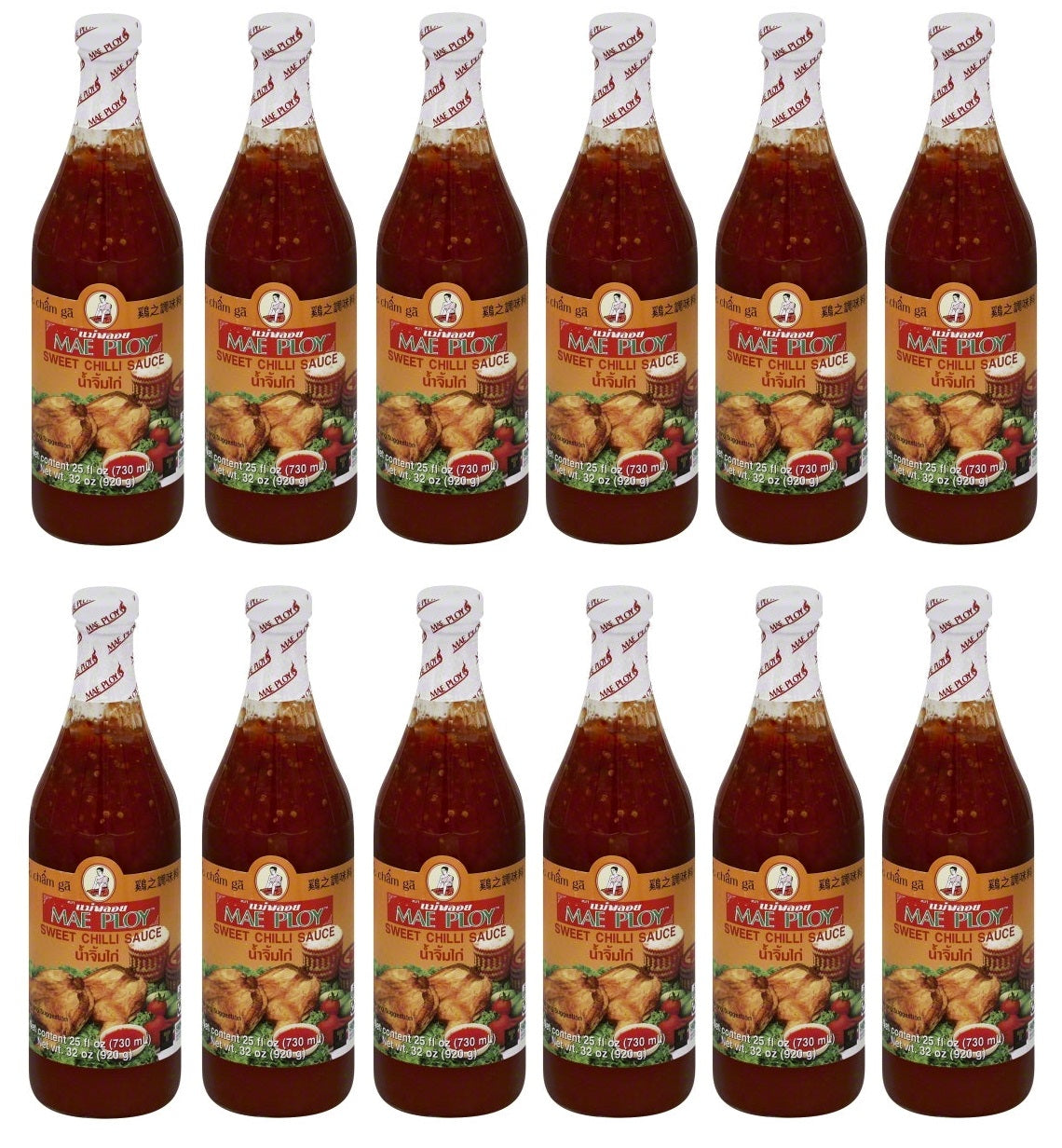 12 x Mae Ploy Sweet Chilli Sauce 920G