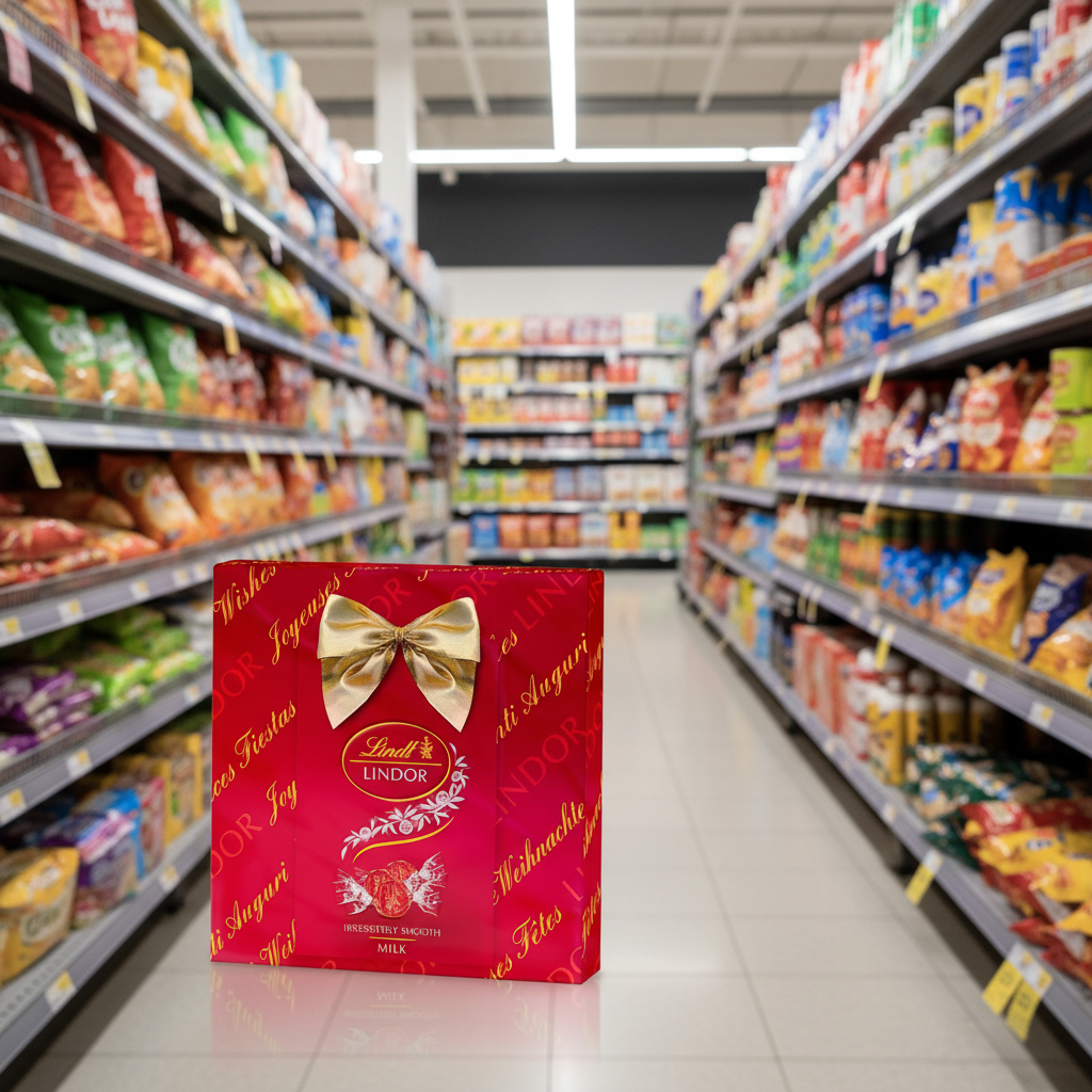 6 x Lindor Milk Gift Wrapped  - 287GM