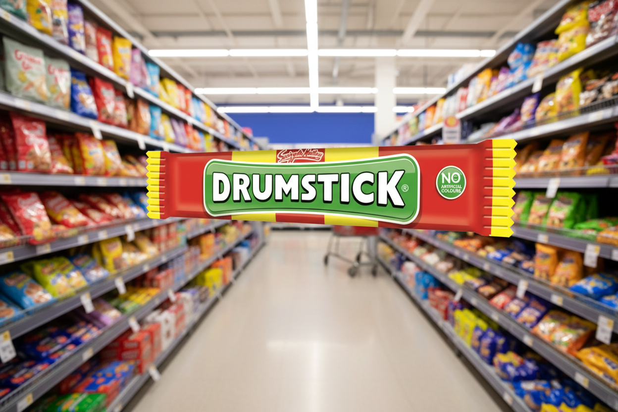 60 x Swizzels Drumstick Original Raspberry And Milk Chew Bar