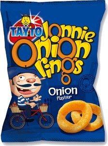 50 x Tayto Jonnie Onion Rings Onion Flavour 28G