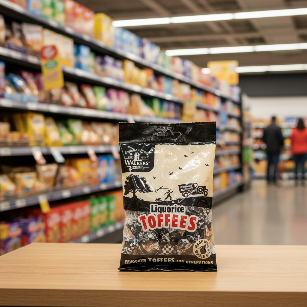 12 x Walker's Nonsuch Liquorice Toffees 150G