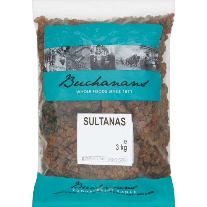 4 x Buchanans Sultanas 3Kg