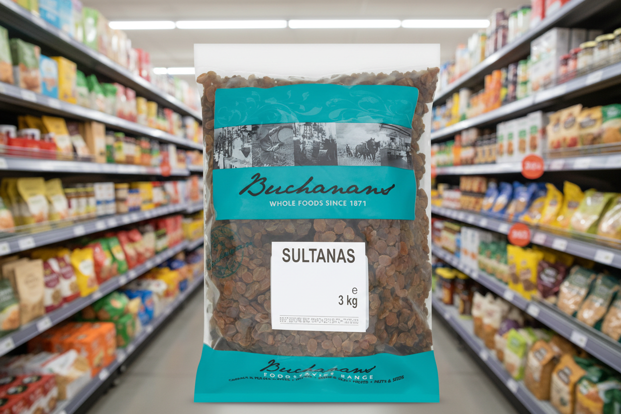 4 x Buchanans Sultanas 3Kg