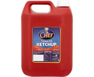 4 x Chef Tomato Ketchup 5.6Kg