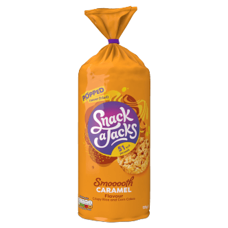 8 x Snack A Jacks Jumbo Caramel 159Gm