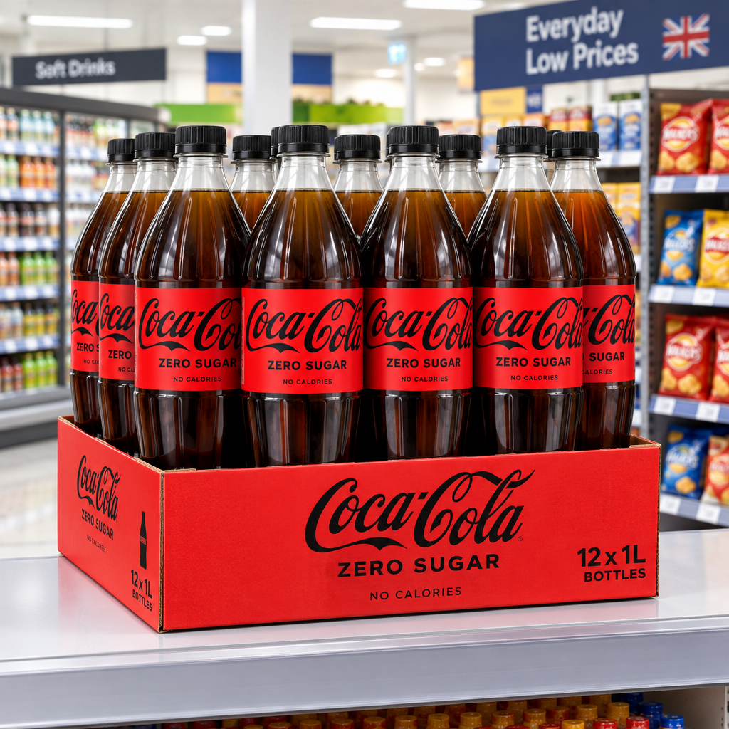 12 x Coca Cola Zero Sugar - 1LTR