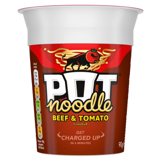 12 x Pot Noodle Beef & Tomato 90Gm