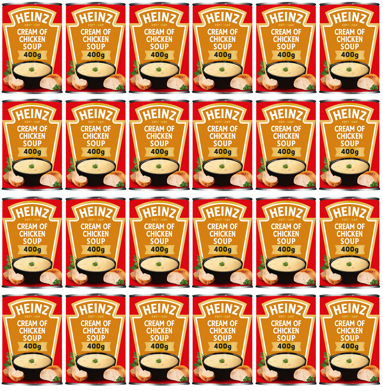 24 x Heinz Soups Chicken 400G