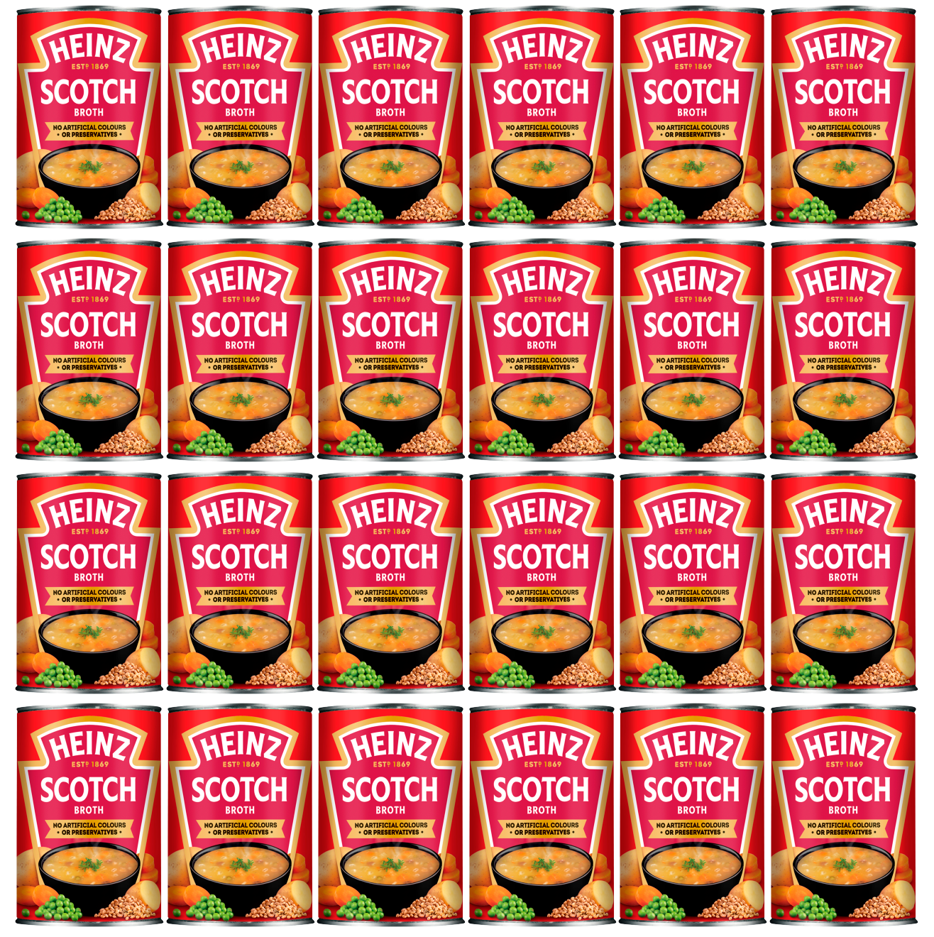 24 x Heinz Soups Scotch Broth 400G