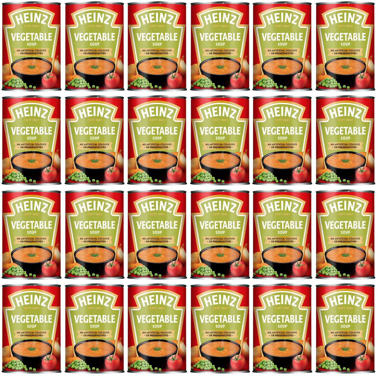 24 x Heinz Soups Vegetable 400G